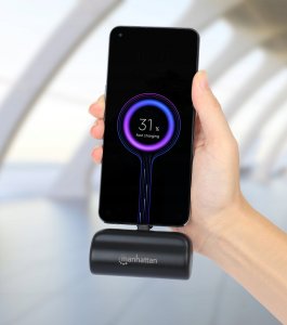 Manhattan MANHATTAN PD Powerbank 5000mAh Typ-C St. 20W schwarz 6