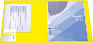 Herma HERMA Schnellhefter A4 neon gelb Polypropylen 3St. 3