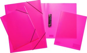 Herma HERMA Schnellhefter A4 neon pink Polypropylen 3St. 3