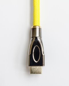Kabel PYTHON Python HDMI« 2.0 Kabel AKTIV 4K2K Nylongeflecht gelb 30m 3
