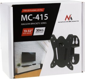 Maclean Uchwyt do telewizora lub monitora Maclean, max. VESA 100x100, 13-32", 30kg, czarny, MC-415 8