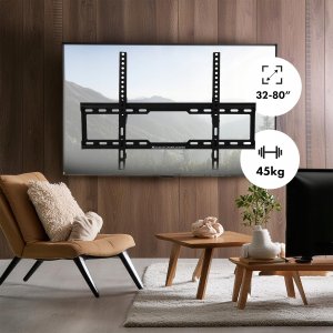 Maclean Uchwyt do TV , max VESA 600x400, 32-80", 45kg, reg. odchylenia +0°~-10°, MC-413 10