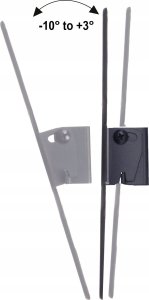 Maclean Uchwyt do telewizora lub monitora Maclean, max. VESA 200x200, 23-43", 30kg, czarny, MC-414 9