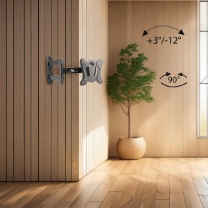 Maclean Uchwyt do telewizora lub monitora Maclean, max. VESA 100x100, 13-32", 30kg, czarny, MC-417 11