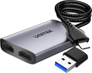 Adapter AV Unitek Unitek Adapter USB/C/A na 2x HDMI MST FullHD 3