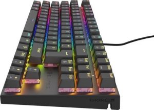 Klawiatura Genesis KLAWIATURA DLA GRACZY GENESIS THOR 303 TKL DE PODŚWIETLENIE RGB MECHANICZNA SILENT SWITCH CZARNA HOT 1