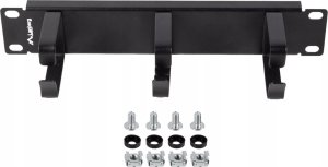 Lanberg ORGANIZER KABLI 10" 1U Z 3 METALOWYMI UCHWYTAMI TYP B CZARNY LANBERG 1