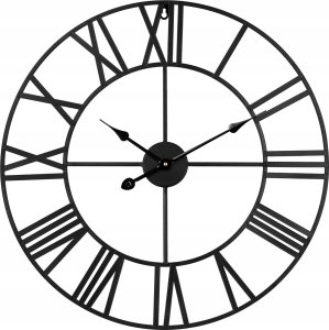 Teesa Aluminiowy duży zegar ścienny 60 cm 2