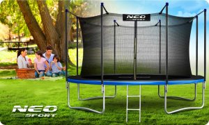 Trampolina ogrodowa Neo-Sport NS-15W241 z siatką wewnętrzną 15 FT 465 cm 12
