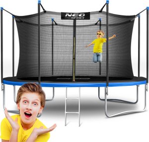 Trampolina ogrodowa Neo-Sport NS-15W241 z siatką wewnętrzną 15 FT 465 cm 13