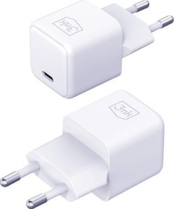 Ładowarka 3MK PD GaN 25W - Hyper Charger Biała + Kabel USB-C 3
