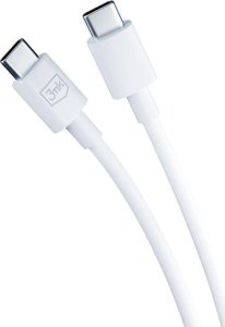 Ładowarka 3MK PD GaN 25W - Hyper Charger Biała + Kabel USB-C 9