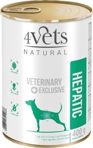 4Vets 4VETS Natural Hepatic Dog - mokra karma dla psa - 400 g 1