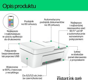 Urządzenie wielofunkcyjne HP Drukarka Wielofunkcyjna HP DESKJET PLUS 4210E 3