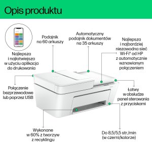 Urządzenie wielofunkcyjne HP Drukarka Wielofunkcyjna HP DESKJET PLUS 4210E 5