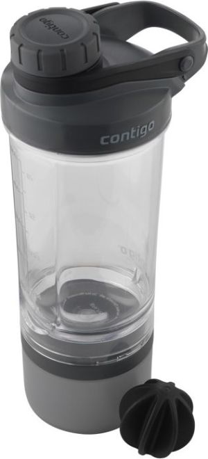 Contigo Shaker do odżywek Shake and Go FIT Compartment Black 650 ml Czarny (2095670) 4