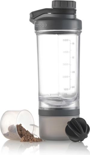 Contigo Shaker do odżywek Shake and Go FIT Compartment Black 650 ml Czarny (2095670) 8