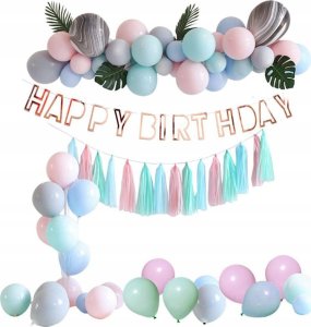 Hedo Zestaw dekoracji, balonów urodzinowych - kolorowy 2