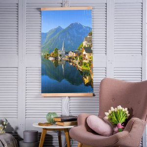 Grzejnik Trio Grzejnik na podczerwień - giętki panel grzewczy 430W TRIO wzór 13 wioska, wymiary 100x57cm z regulatorem 2