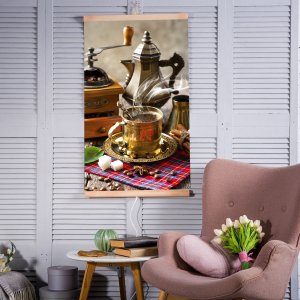 Grzejnik Trio Grzejnik na podczerwień - giętki panel grzewczy 430W TRIO wzór 5 kawa, wymiary 100x57cm z regulatorem 2