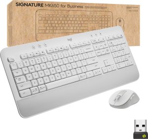 Klawiatura + mysz Logitech Logitech Signature MK650 Combo for Business - Tastatur-und-Maus-Set - kabellos - Bluetooth LE - QWERTZ - Schweiz - Off-White 1