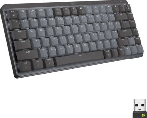 Klawiatura Logitech Logitech Master Series MX Mechanical Mini - Tastatur - hinterleuchtet - kabellos - Bluetooth LE - QWERTZ - Schweiz - Tastenschalter: Tactile Quiet - Graphite 1