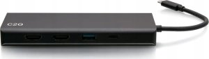 HUB USB C2G C2G USB C Docking Station - Dual Monitor Docking Station with 4K HDMI, USB, Ethernet, and AUX - Power Delivery up to 60W - Dockingstation - USB-C / Thunderbolt 3 - 2 x HDMI - GigE - TAA-konform 4