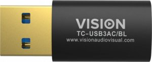 Vision Professioneller installationstauglicher USB-C-zu-USB-A-Adapter - 30 JAHRE GARANTIE - wird an der Standard-USB-A 3.0-Buchse eines Laptops angeschlossen - USB-C (F) zu USB-A (M) - USB 3.1 Gen 2 - schwarz 2