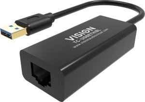 Adapter USB Vision USB-A - RJ-45 Czarny  (TC-USBETH/BL) 4