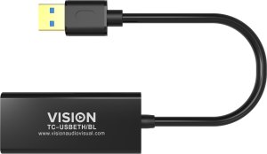 Adapter USB Vision USB-A - RJ-45 Czarny  (TC-USBETH/BL) 7
