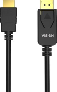 Kabel Vision DisplayPort - HDMI 1 m czarny (TC 1MDPHDMI/BL) 2