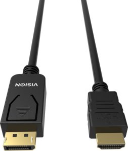Kabel Vision DisplayPort - HDMI 1 m czarny (TC 1MDPHDMI/BL) 3