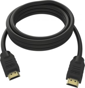 Kabel Vision Professional installationstaugliches HDMI-Kabel - 30 JAHRE GARANTIE - 4K - HDMI-Version 2.0 - Vergoldete Anschlusse - Ethernet - HDMI (M) zu HDMI (M) - Aussendurchmesser 7,3 mm - 28 AWG - 0,5 m - Schwarz 1
