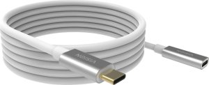 Vision VISION Professional installationstaugliches USB-C-Verlangerungskabel - 30 JAHRE GARANTIE - USB 3.2 Gen 1 5 Gbps - unterstutzt 3-A-Ladestrom - USB-C 3.2 (M) zu USB-C 3.2 (F) - Aussendurchmesser 4,5 mm - 22 + 30 AWG 2 m - Weiss 3