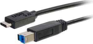 C2G C2G 1m USB 3.1 Gen 1 USB Type C to USB B Cable M/M - USB C Cable Black - USB-Kabel - USB Type B (M) zu 24 pin USB-C (M) - USB 3.1 - 1 m - Schwarz 2