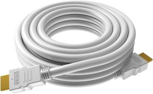 Kabel Vision VISION Professional installationstaugliches HDMI-Kabel - 30 JAHRE GARANTIE - 4K - HDMI-Version 2.0 - Vergoldete Anschlusse - Ethernet - HDMI (M) zu HDMI (M) - Aussendurchmesser 8,0 mm - 26 AWG - 10 m - Weiss 1