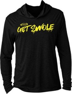 Triton GASPARI NUTRITION Slim Hoodie - Black - Lekka bluza z kapturem 1