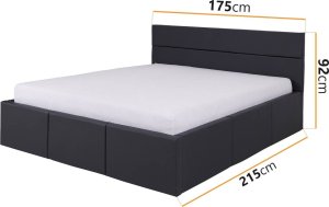 Ravio Łóżko tapicerowane Montreal 2