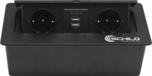 Schild LISTWA ELEKTRYCZNA GNIAZDA 2X230v USB BLAT CHOWANE 2