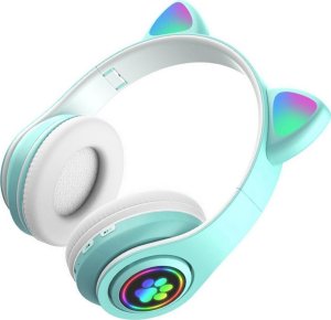 Słuchawki ATL ZS7D Słuchawki bt 5.0 led turkus uszy 4