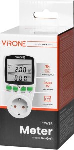 Orno Dwutaryfowy watomierz, kalkulator energii z wyświetlaczem LCD, 2 oddzielne taryfy, wewnętrzny akumulator, wersja Schuko 2