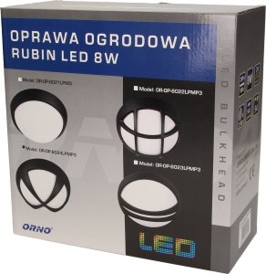 Kinkiet Orno Oprawa ogrodowa RUBIN LED 8W, krzyżyk 3