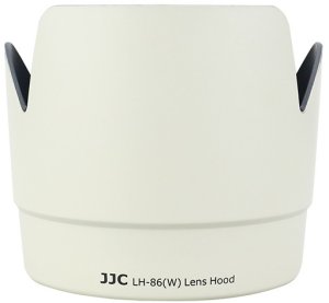 Osłona na obiektyw JJC Osłona przeciwsłoneczna JJC typu Canon ET-86 biała 2