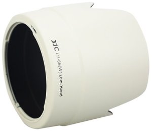 Osłona na obiektyw JJC Osłona przeciwsłoneczna JJC typu Canon ET-86 biała 4