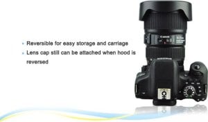 Osłona na obiektyw JJC Osłona przeciwsłoneczna JJC typu Canon EW-82 5