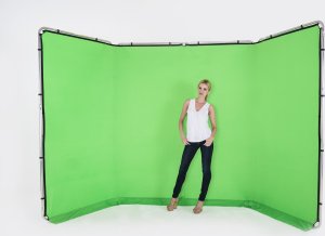 Lastolite Tło Lastolite Panoramic Chromakey Green 4m z ramą 2