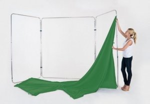 Lastolite Tło Lastolite Panoramic Chromakey Green 4m z ramą 3