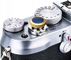 Pilot/wężyk spustowy JJC Przycisk spustu migawki SRB Deluxe Soft Złoto - Niebieski 4