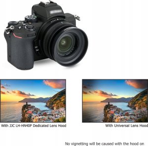 Osłona na obiektyw JJC Osłona przeciwsłoneczna JJC LH-HN40P zamiennik Nikon HN-40 14