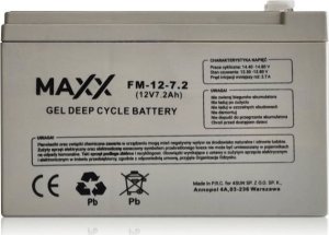 Maxx Akumulator GEL 12V 7.2Ah MAXX  Deep Cycle 1